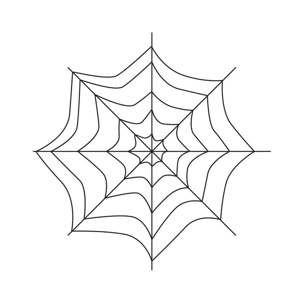 örümcek ağı simge vektör çizim - Vektör, Görsel