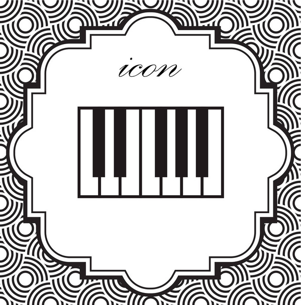 Vector piano icon - Vector, Image