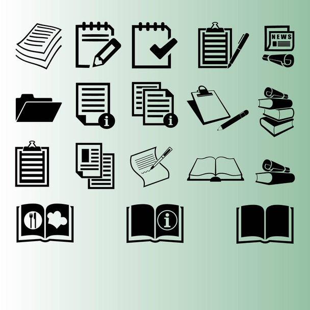Иконки документов простой вектор
 - Вектор,изображение