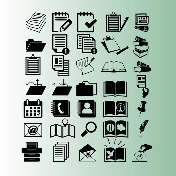 vector de iconos de documento simple
 - Vector, imagen