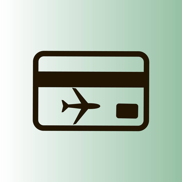 ticket simple vector icon - Vector, Image