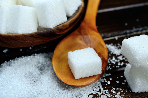 cubo de açúcar na mesa - Foto, Imagem