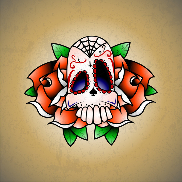Funny scull. vector composition - Vector, Image