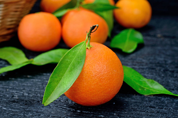 clementine on table - Fotó, kép