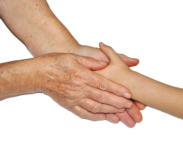 Старі та дитячі руки
 - Фото, зображення
