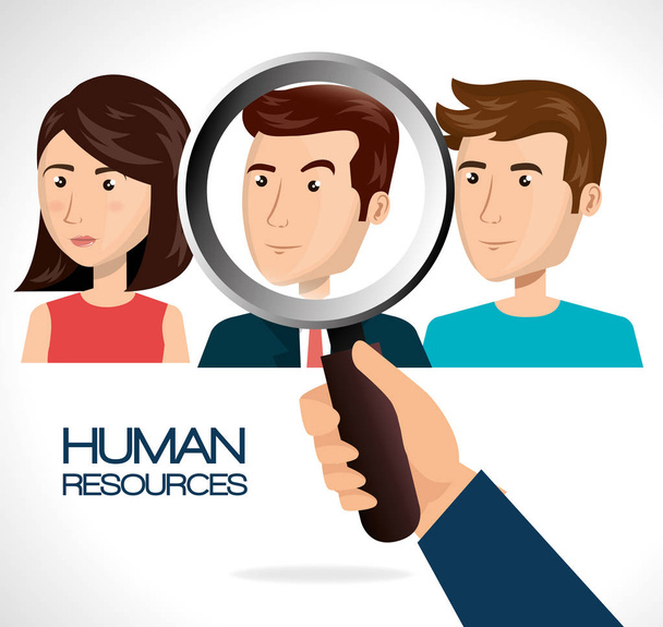 recursos humanos reclutar diseño de búsqueda aislado
 - Vector, imagen