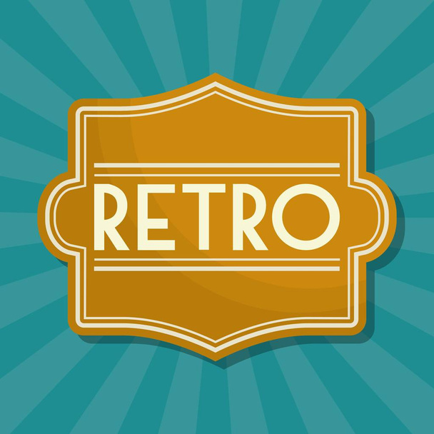 retro frame icon - ベクター画像