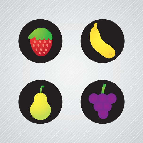 Iconos de frutas
 - Vector, imagen