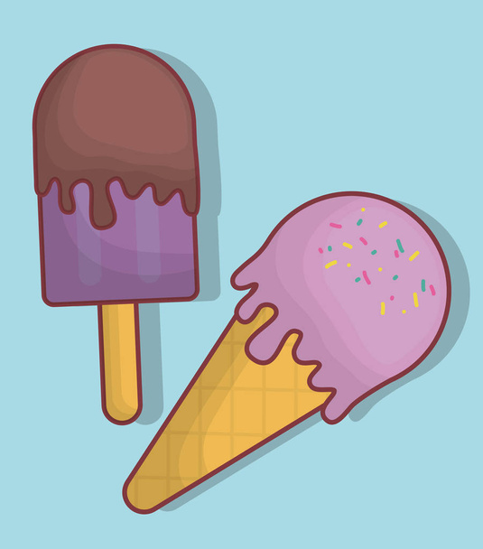icône de crème glacée - Vecteur, image