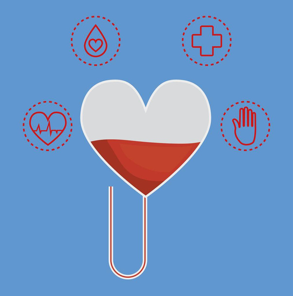 Дизайн Донорство крові
 - Вектор, зображення