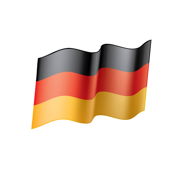 германский флаг, векторная иллюстрация - Вектор,изображение