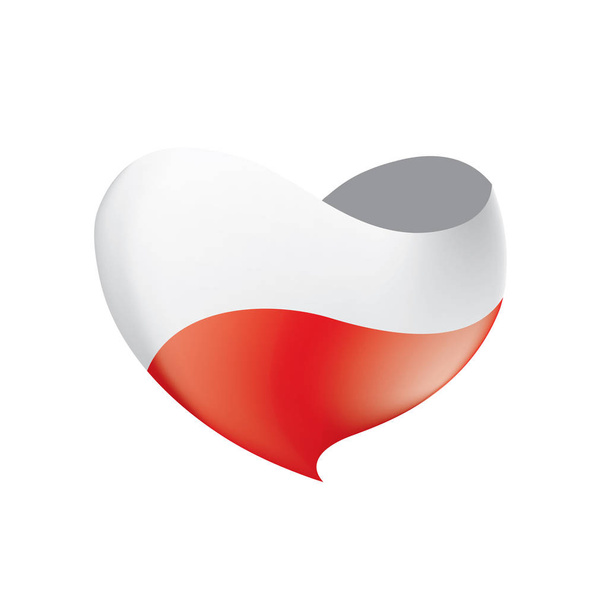 Polen vlag, vector illustratie - Vector, afbeelding
