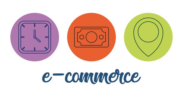 e-commerce concept design - Vector, Image