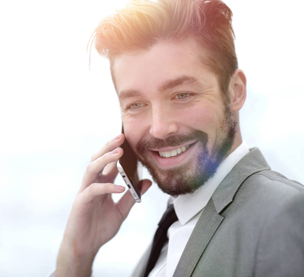 Business man talking on mobile phone - Photo, image