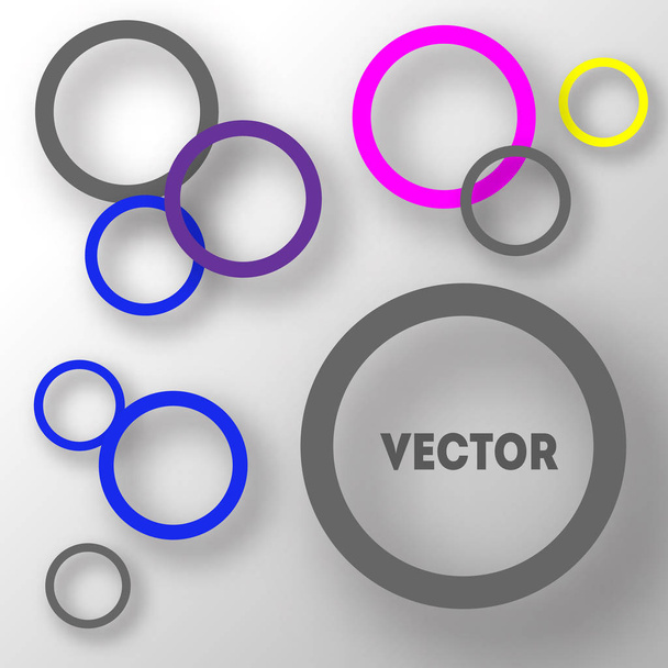 Abstract background of circles. - Vector, imagen