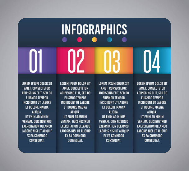 návrh prezentace infografika  - Vektor, obrázek