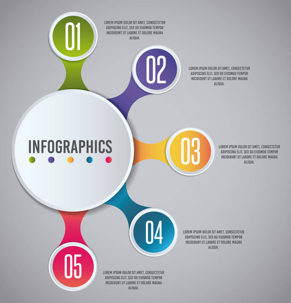 infographic presentation design  - Vektor, kép