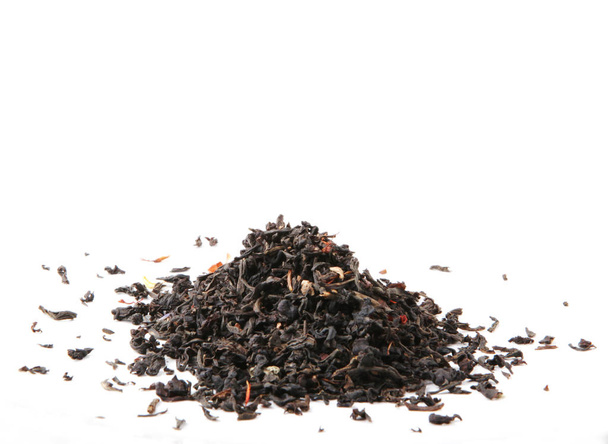 Μαύρο τσάι αφήνει μαύρα φύλλα τσαγιού  - Φωτογραφία, εικόνα