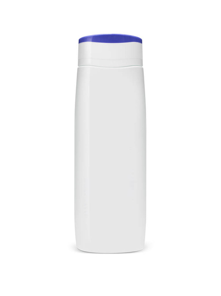 Порожня біла пластикова косметика, шампунь або гелева пляшка
 - Фото, зображення