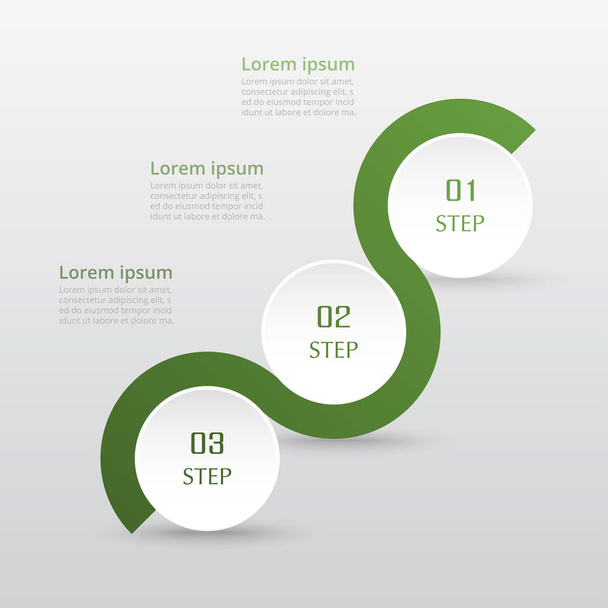 Step by step infographic. - Vector, Image
