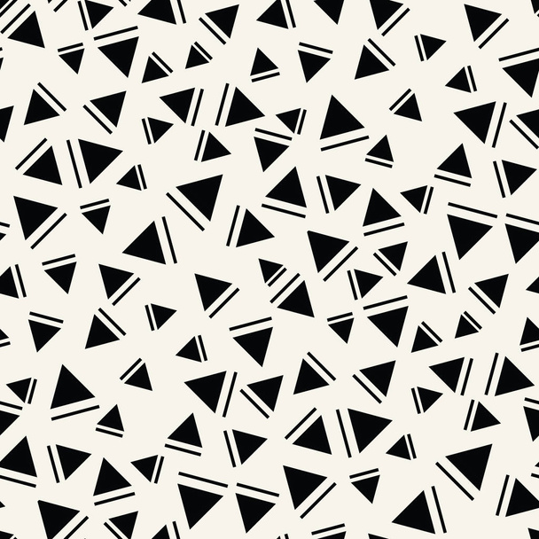 memphis style triangle seamless pattern - Vector, Image