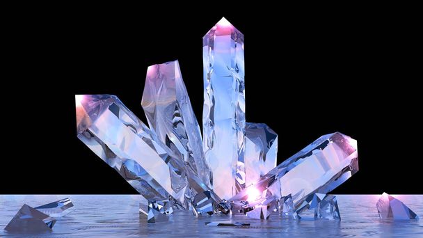 Formation minérale, minéraux, quartz, gemmes, diamants
 - Photo, image