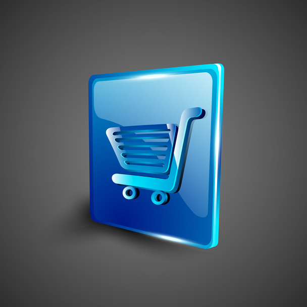 Глянцевий 3D-веб 2.0 набір символів кошика для покупок. ЕПС 10
. - Вектор, зображення