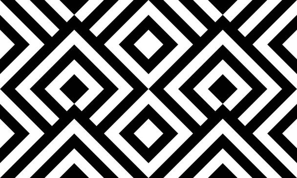 Seamless pattern black and white diagonal lines - Vector, Image