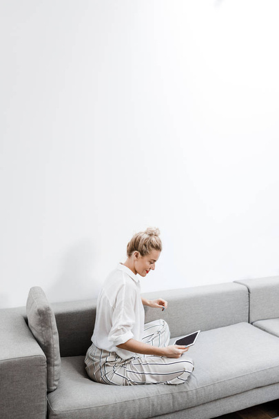Woman Holding Tablet - Photo, image