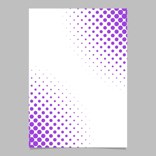 Abstract halftone dot pattern brochure background template - vector stationery design - Vector, Image