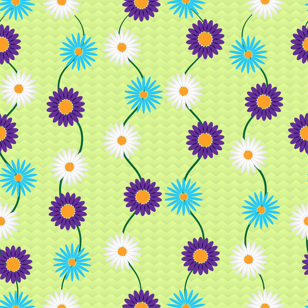 Vector background with flowers. - Вектор, зображення