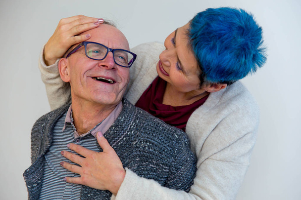 Senior couple cuddling - Foto, imagen