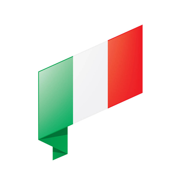 Прапор Італії, векторна ілюстрація - Вектор, зображення