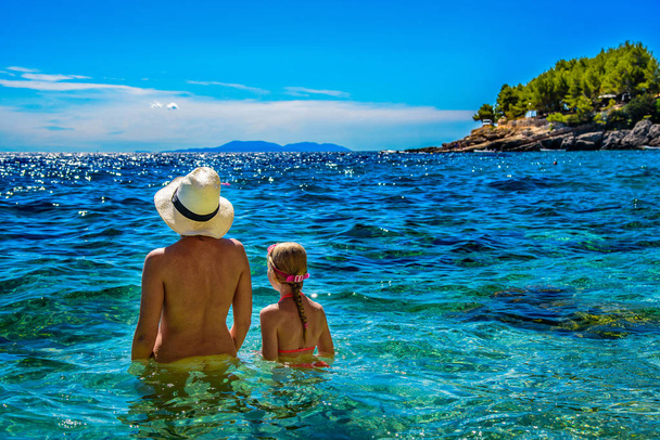 Beautiful landscape of Croatia, Croatia coast, sea, holiday. Panorama - Фото, изображение