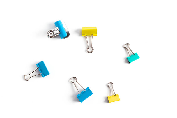 Clips for document or paper clips attachment - Foto, Imagen