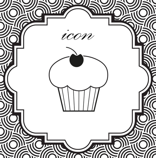 Vektor-Symbol Cupcake - Vektor, Bild