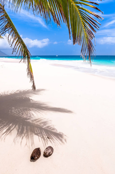 Seychelles, Paradise beach. La Digue at Anse Lazio, Source d’A - Zdjęcie, obraz