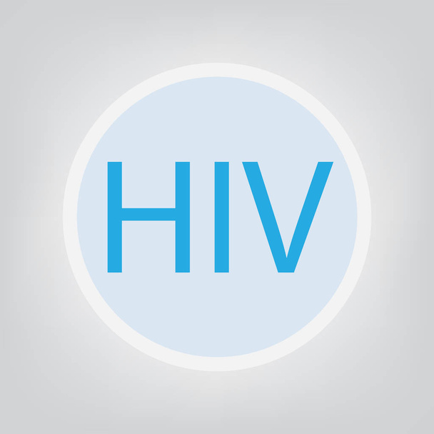 Hiv (ひと免疫不全ウイルス) の概念ベクトル図 - ベクター画像