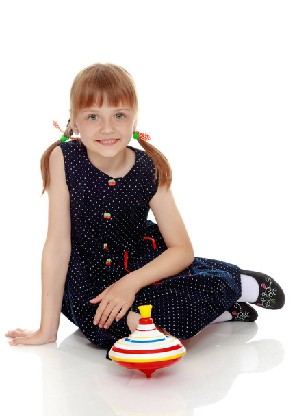 Little girl playing  - Фото, изображение