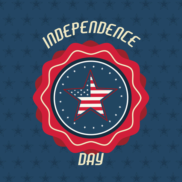 USA independence day card - Вектор, зображення