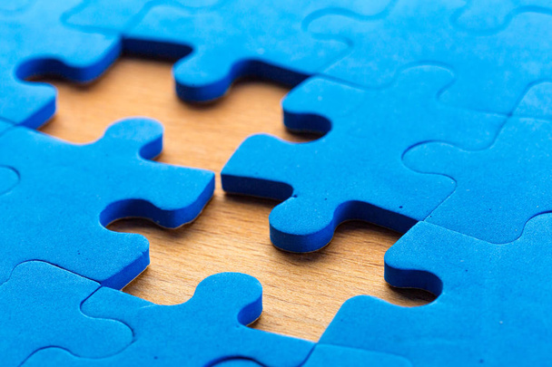 Missing puzzle pieces background - Foto, imagen