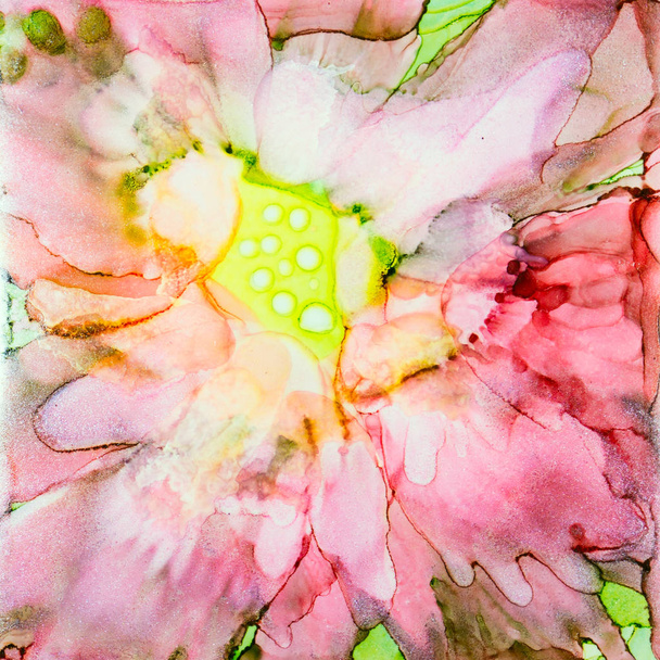 Pink Ink Flower - Фото, изображение