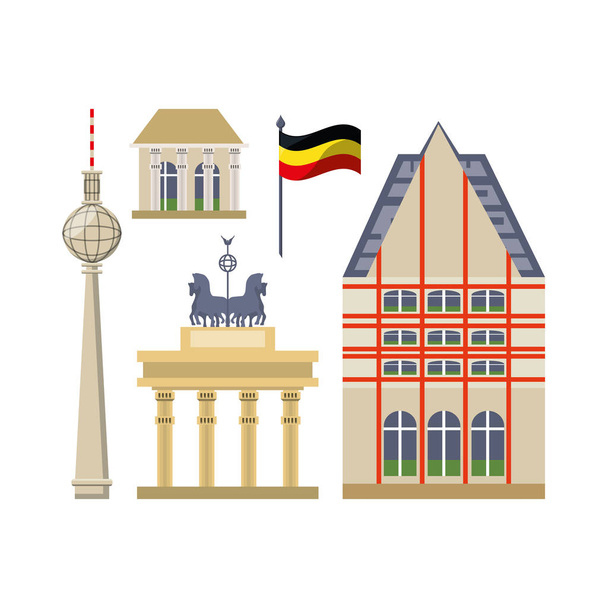Koncepce designu Německo - Vektor, obrázek