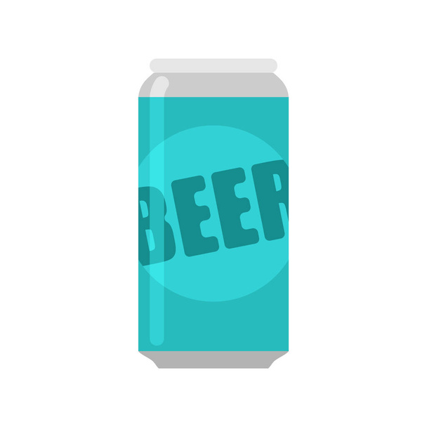 Bank of beer isolated. Aluminum can of alcohol. - Vector, Image