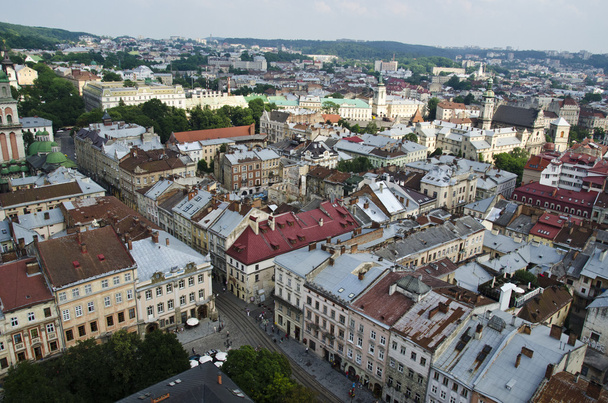 Vue de dessus de la cathédrale de Lviv, Ukraine
. - Photo, image