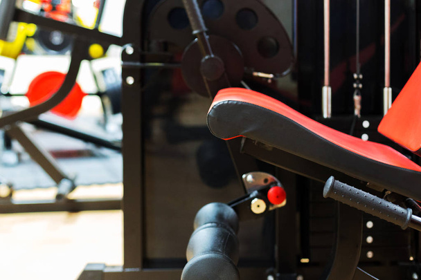 Equipments in the modern sport gym - Фото, изображение