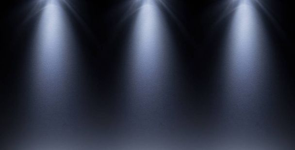 white, blur spotlight effect on black background - Photo, Image