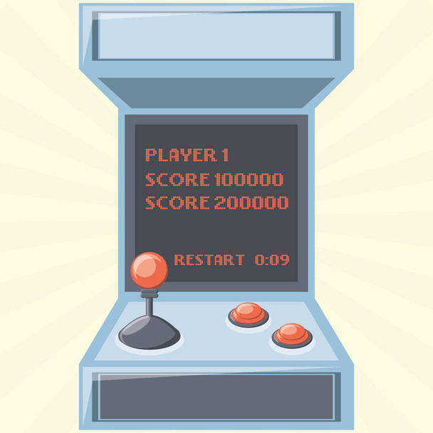 arcade video game design - Vektor, obrázek