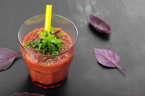 Healthy domestic tomato juice - Photo, image