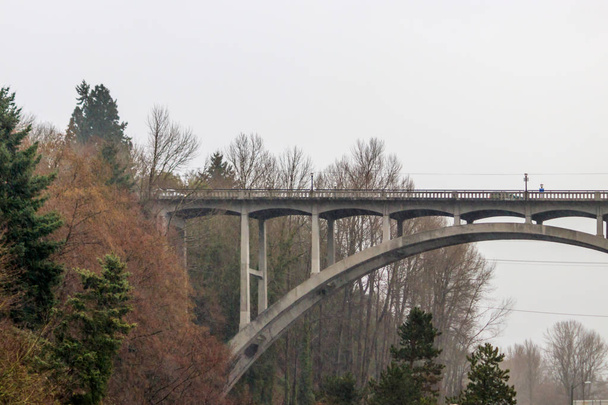 bridge and stormy day - Photo, Image